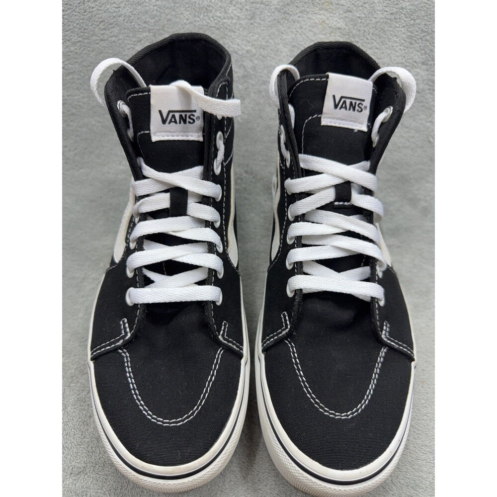 Vans Filmore Hi Taper High Top Black Sneakers Women 7.5 Platform Skater Shoes